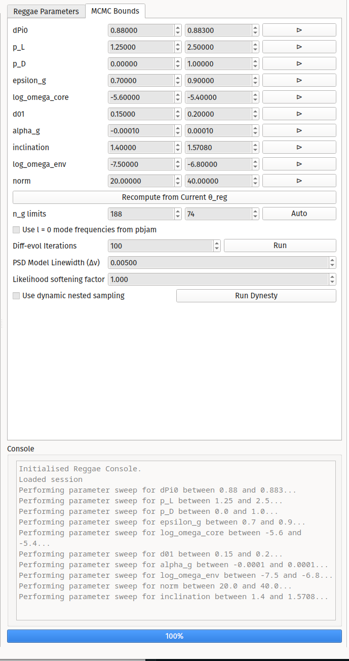 Right Panel 2: Bounds and Other Options